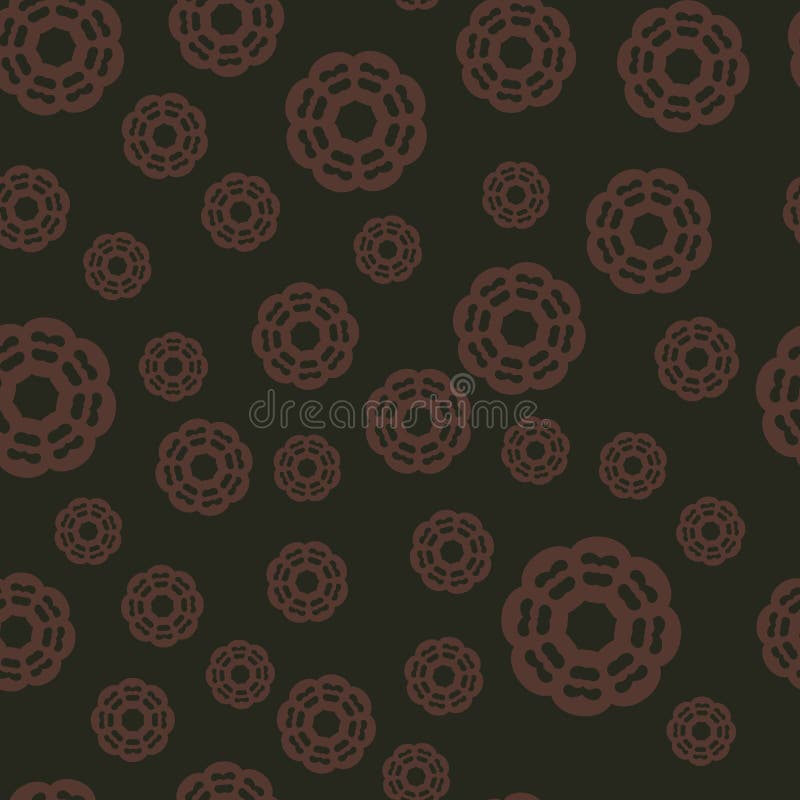 Seamless background brown o brown. Arabic, Ottoman, Persian Pattern. Mandala ornament in Vector. Can be used for