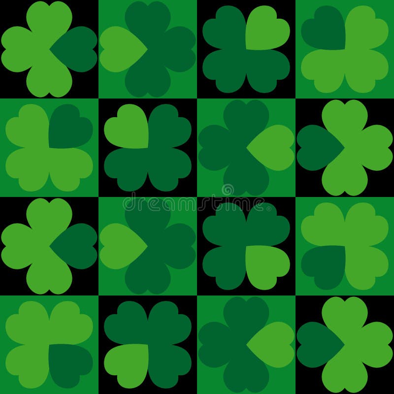 Seamless background Clover