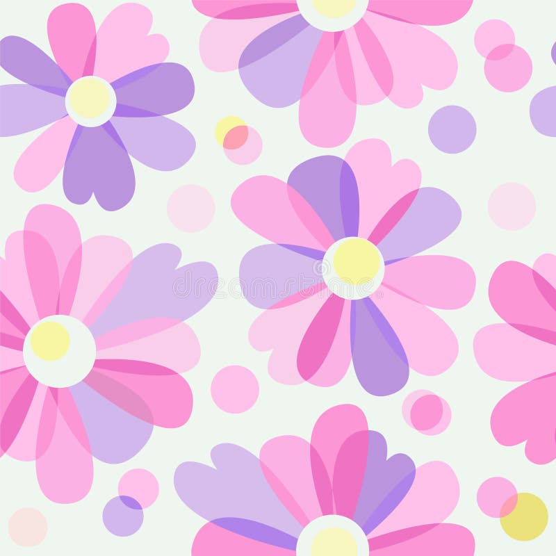 Seamless background with flowers