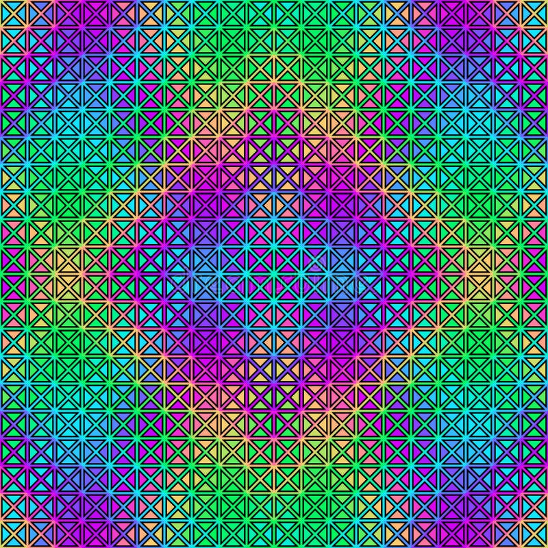 Geometric seamless pattern of a cubes in low poly style. royalty free illustration
