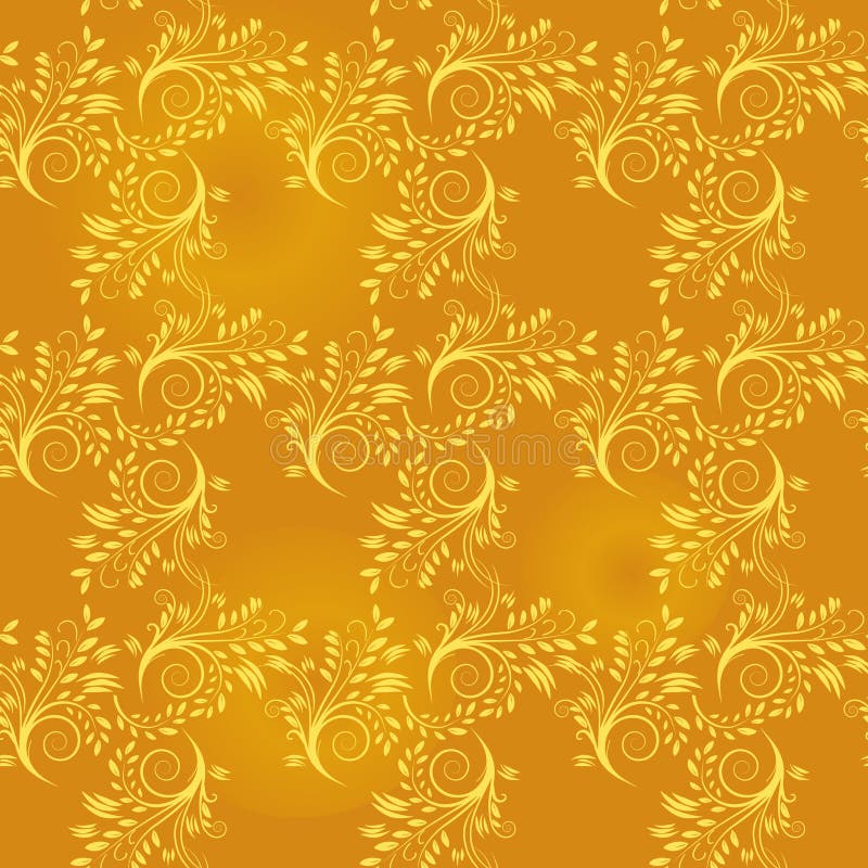 Seamless background of gold leaf