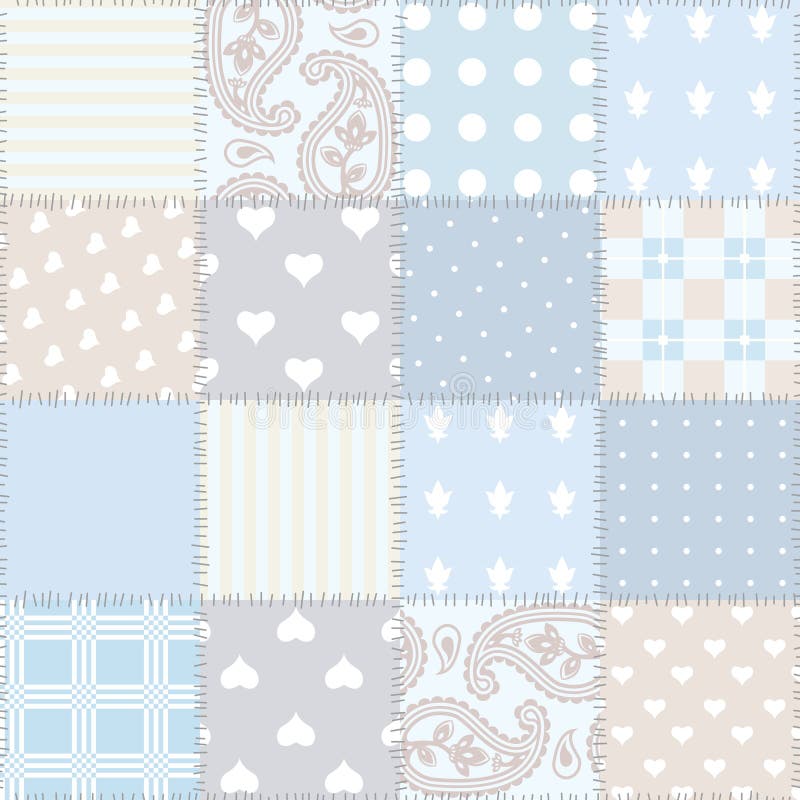 Seamless background patchwork