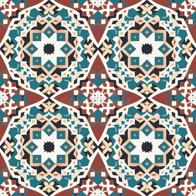 . Abstract geometric kaleidoscope pattern
