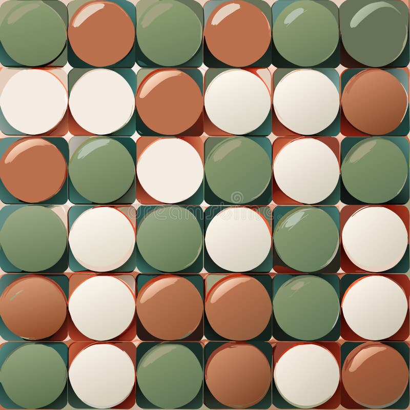 Abstract geometric pattern of colored circles. royalty free illustration