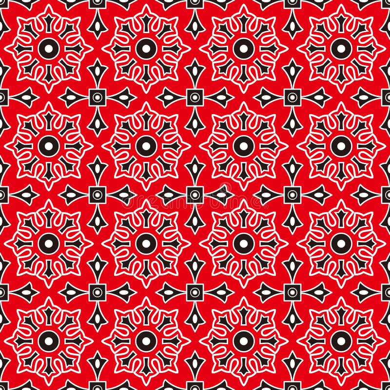 Seamless background southeast Asian retro aboriginal traditional