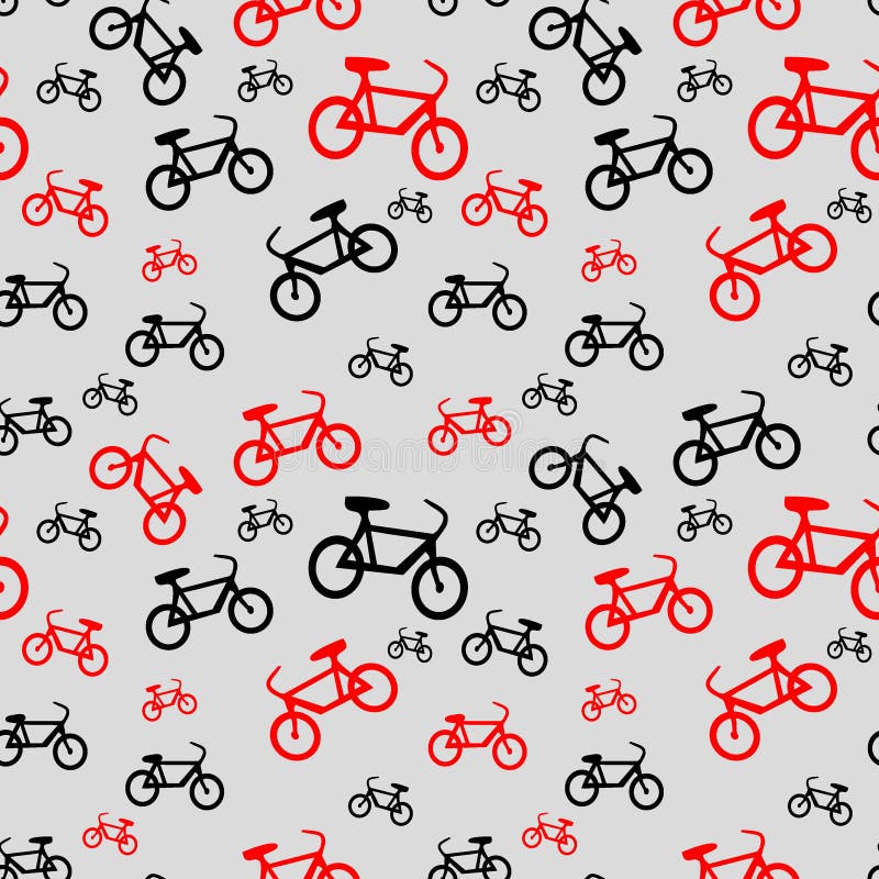 Seamless bicycle pattern