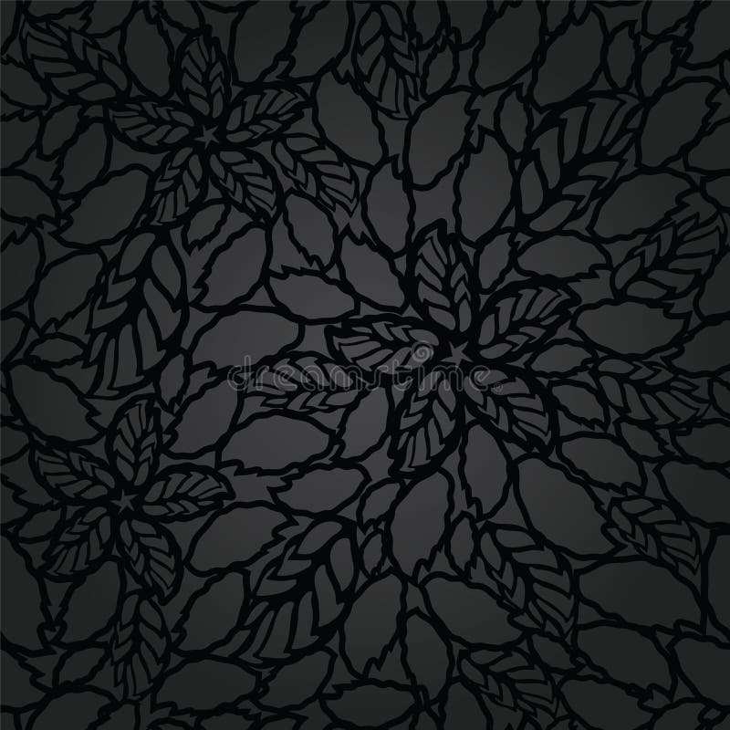 Seamless Black Leaves and Flowers Lace Wallpaper Pattern Stock Vector - Illustration of elements, elegant: 48476095 Seamless Black Leaves and Flowers Lace Wallpaper Pattern Stock Vector - Illustration of elements, elegant: 48476095