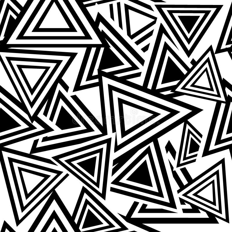 Seamless black triangle pattern