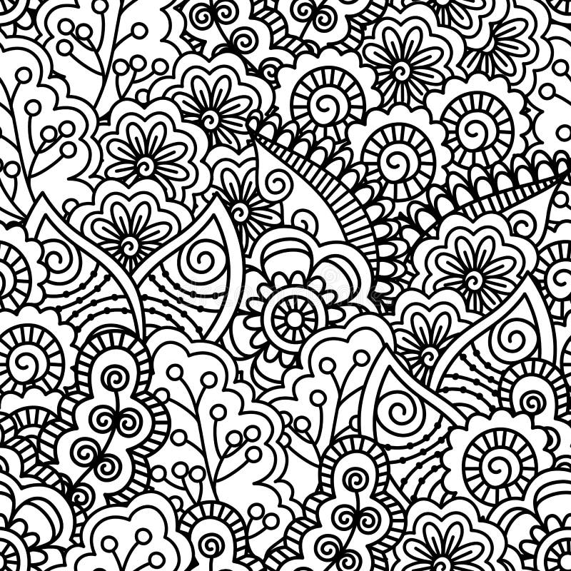 Adult Coloring Book Page Design with the Image of Fantasy Tree Stock ...