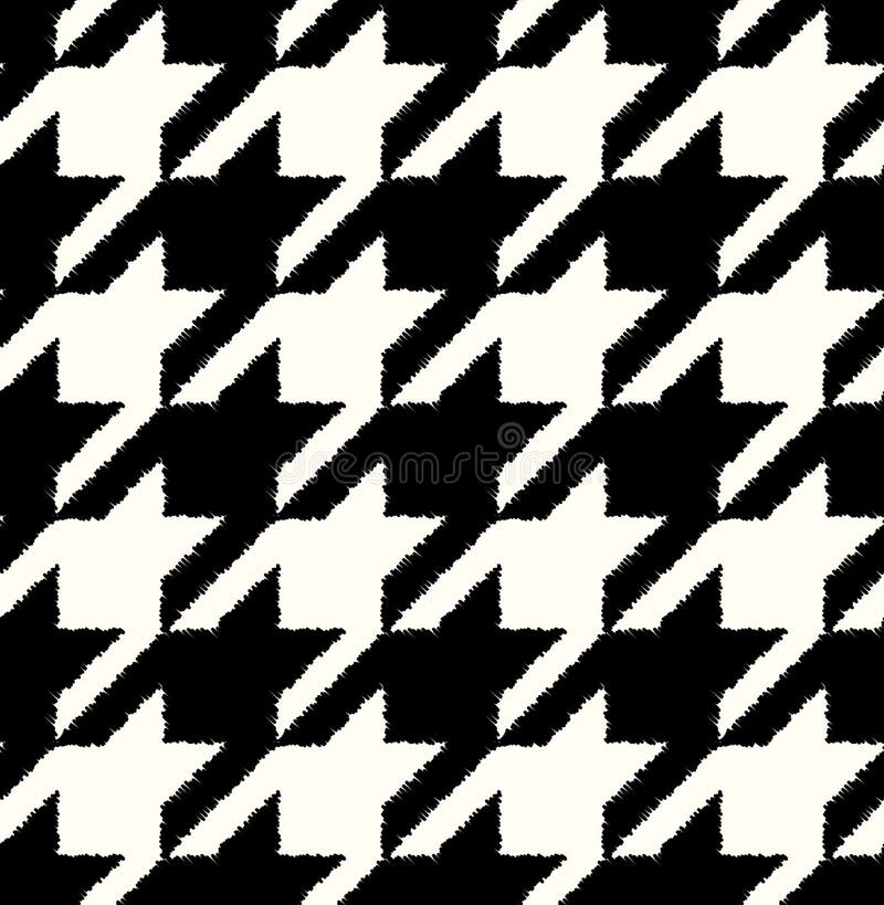 Seamless black and white checkered textured textile. Seamless black and white checkered textured textile