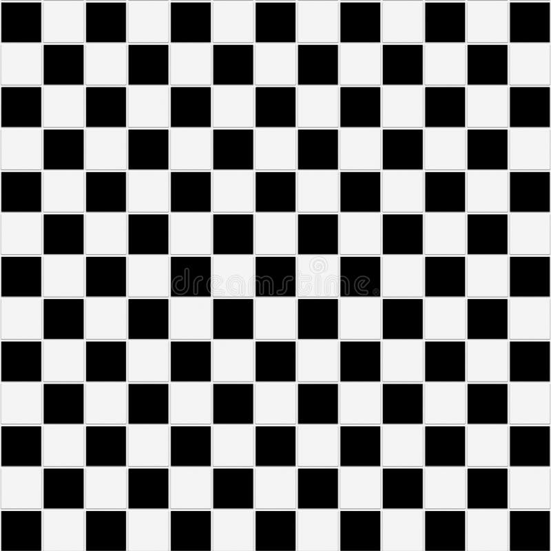 Seamless black and white checkered texture