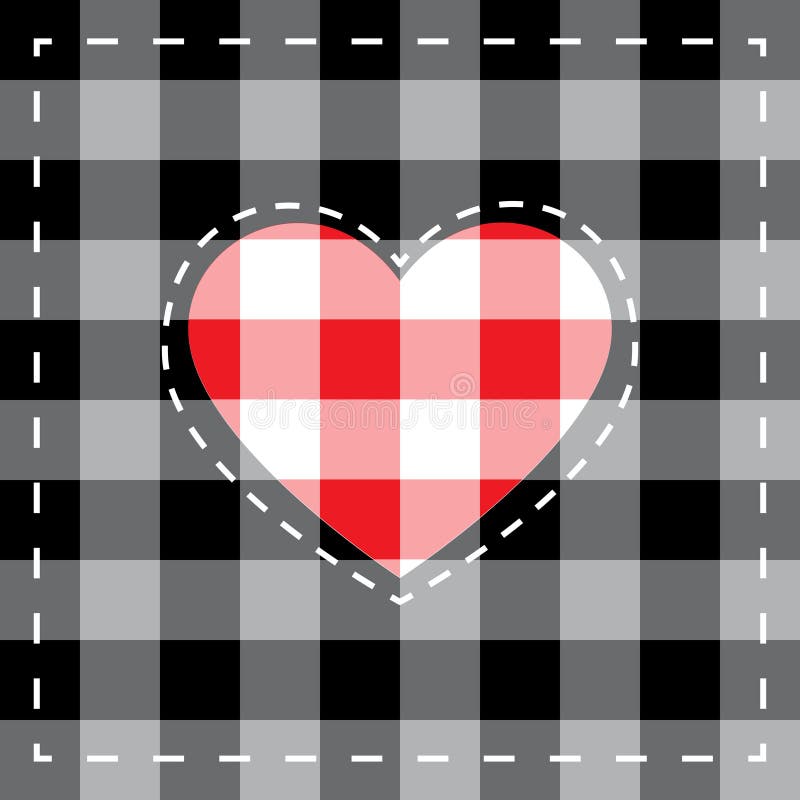 Download Checkered Heart Stock Illustrations - 1,798 Checkered ...