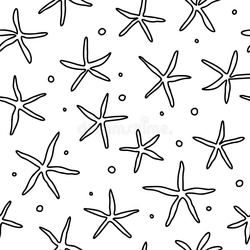 Coral Pattern Line Art Style Black White Stock Illustrations – 549 ...