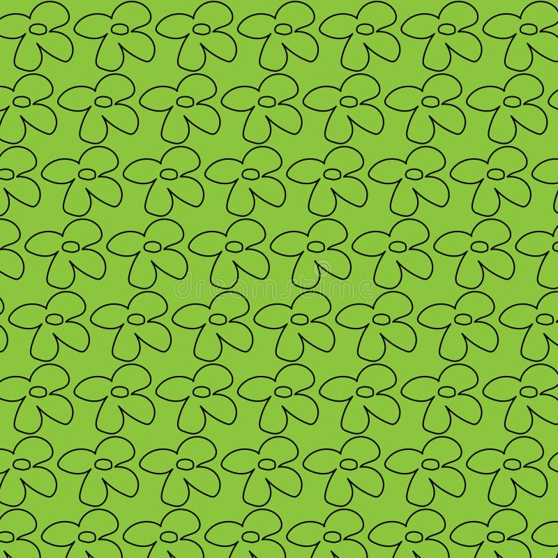 Seamless Black and White Flower Pattern Stock Vector Illustration of