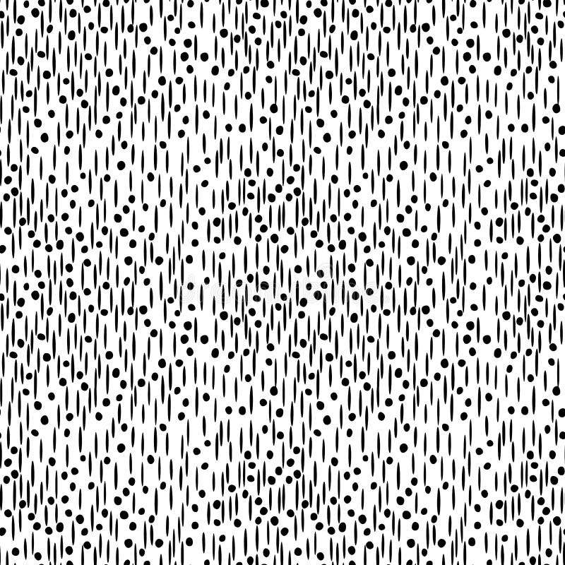 Seamless Black and White Grass Field Pattern Stock Illustration ...