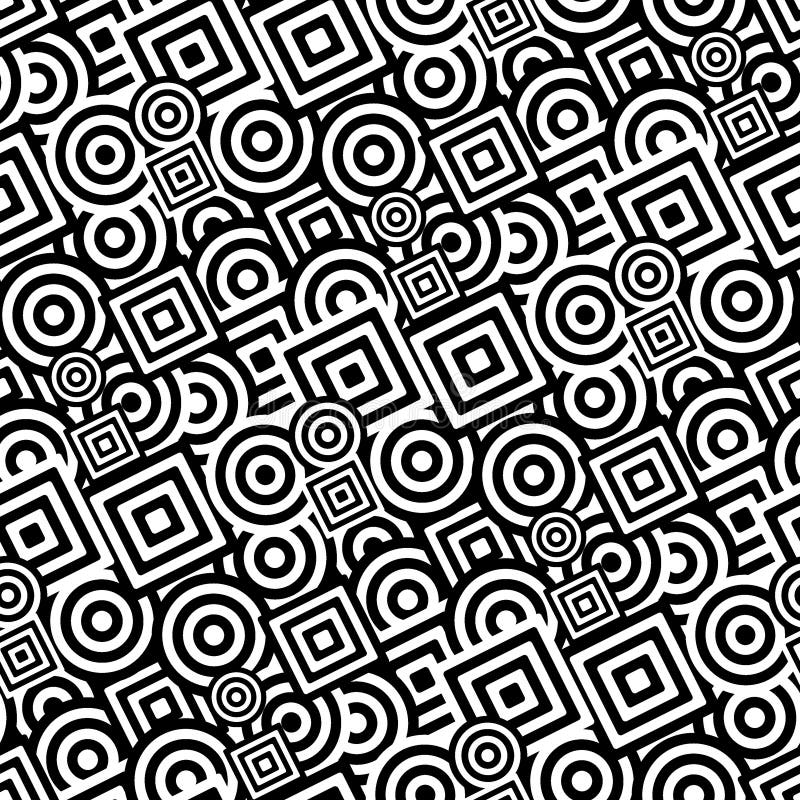 Seamless black and white pattern