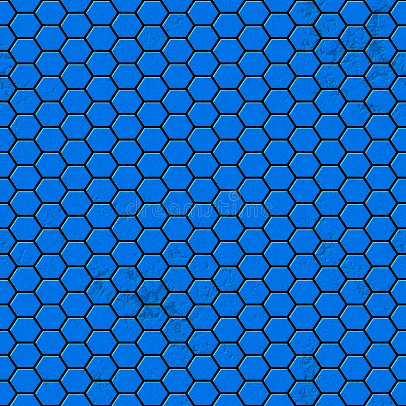 Seamless Blue Hexagon Texture Stock Illustration Illustration Of Blue Background 153443036