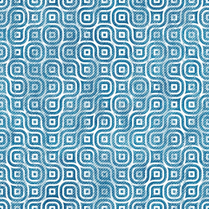 Seamless blue ink pen crosshatch blueprint pattern vector illustration