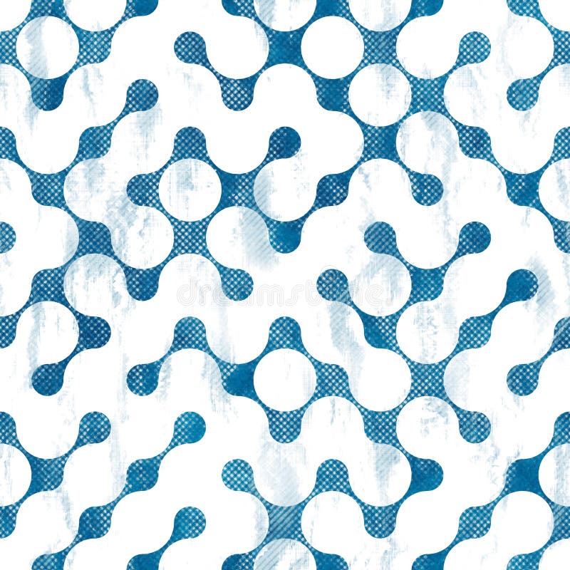 Seamless blue ink pen crosshatch blueprint pattern stock photography