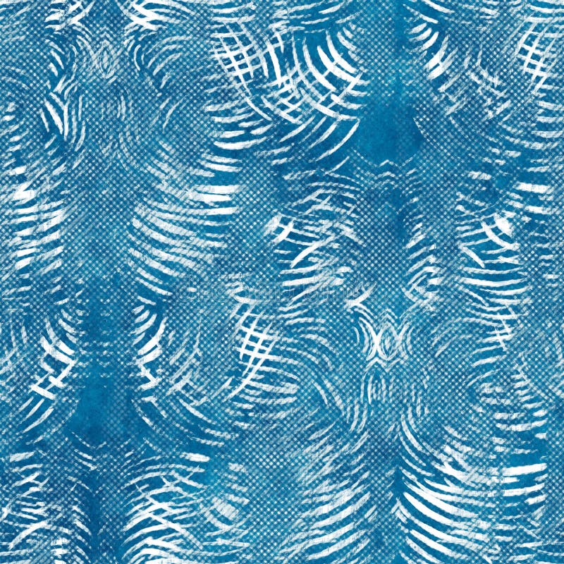Seamless blue ink pen crosshatch blueprint pattern stock illustration