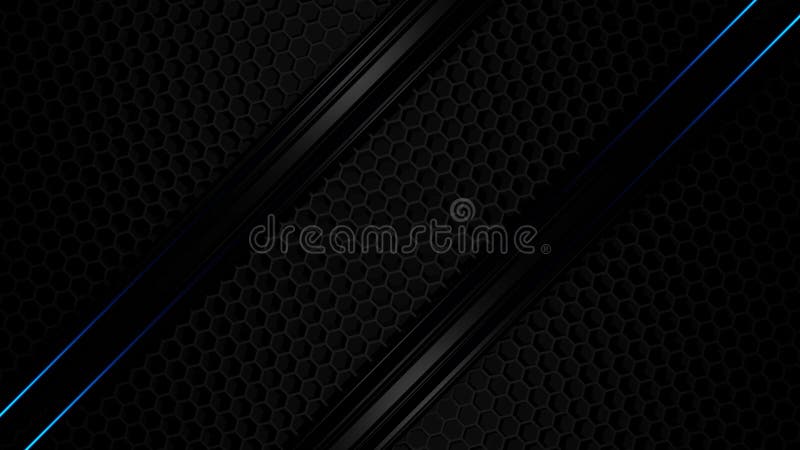 Seamless Blue Neon Lines Gliding Across Futuristic Combo Mesh Loop royalty free illustration