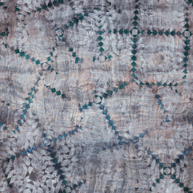 Seamless blue texture grungy repeat pattern swatch stock illustration