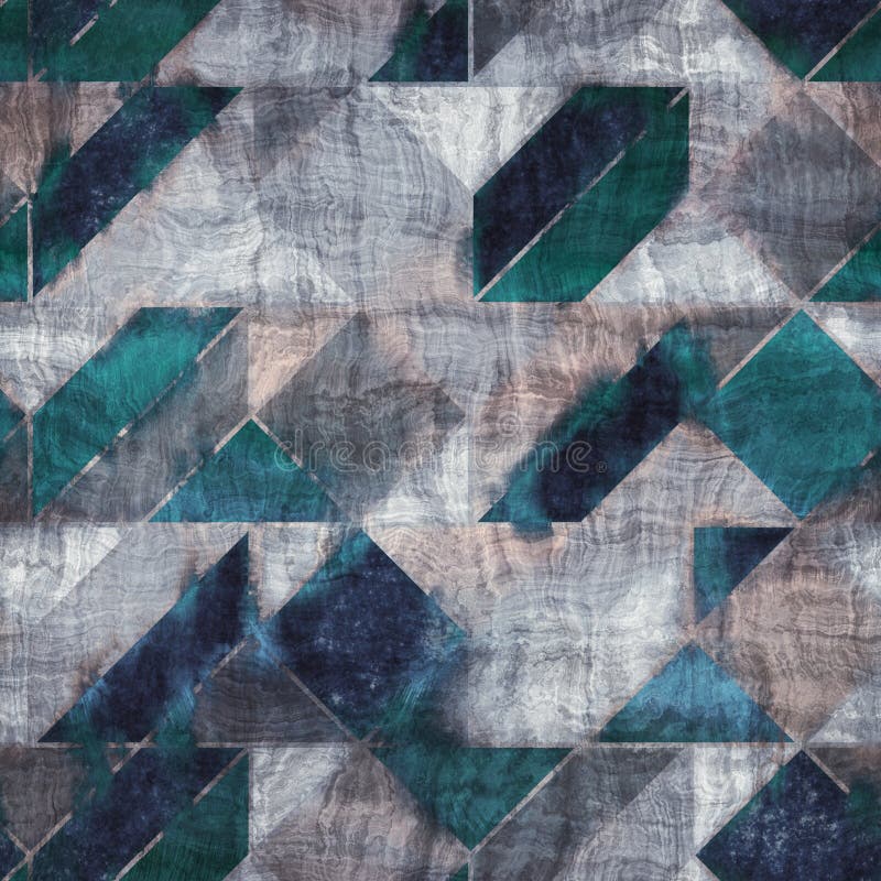 Seamless blue texture grungy repeat pattern swatch stock illustration