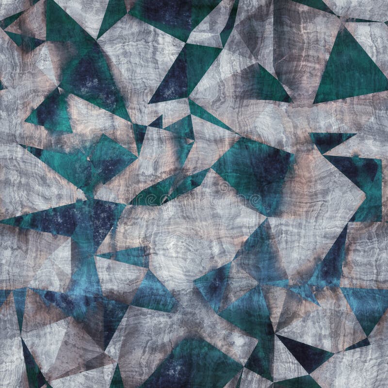 Seamless blue texture grungy repeat pattern swatch stock illustration
