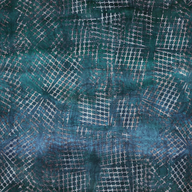 Seamless blue texture grungy repeat pattern swatch stock illustration