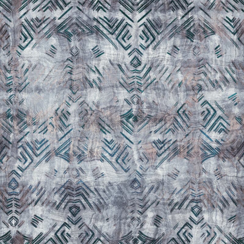 Seamless blue texture grungy repeat pattern swatch stock illustration
