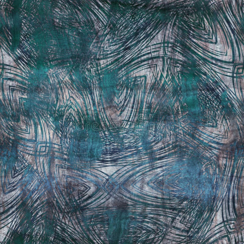 Seamless blue texture grungy repeat pattern swatch vector illustration