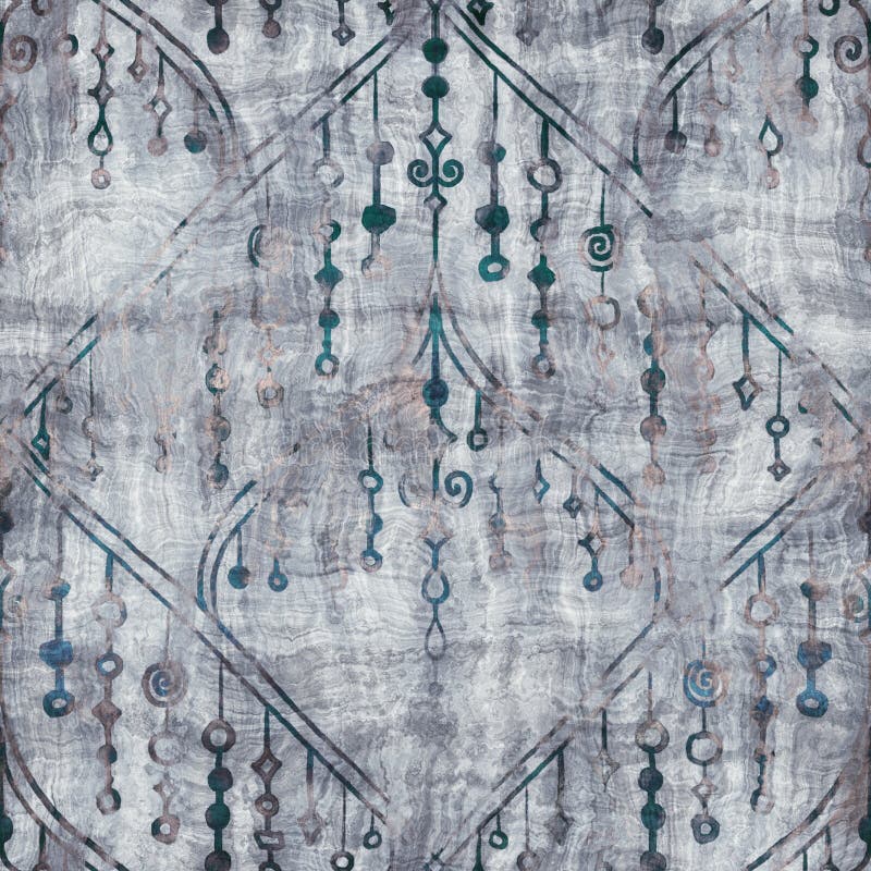 Seamless blue texture grungy repeat pattern swatch royalty free illustration