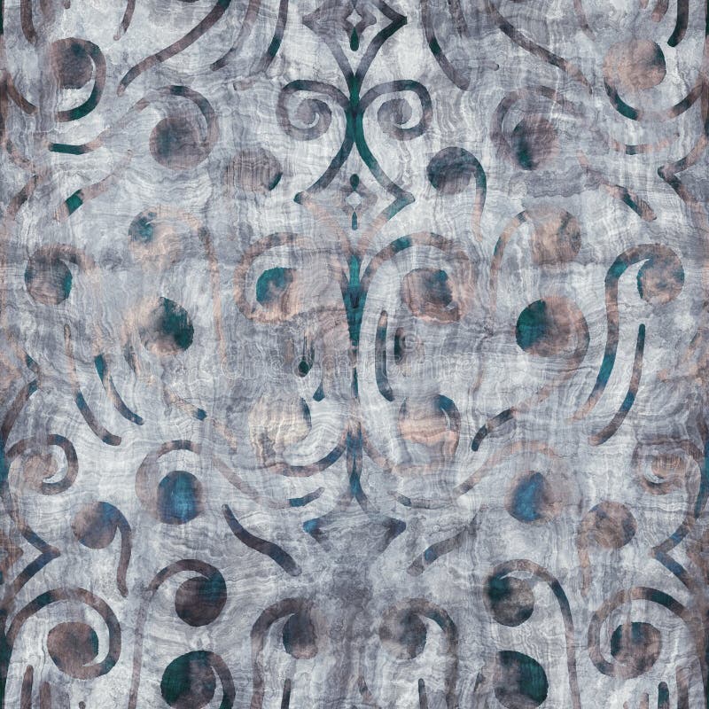 Seamless blue texture grungy repeat pattern swatch royalty free illustration