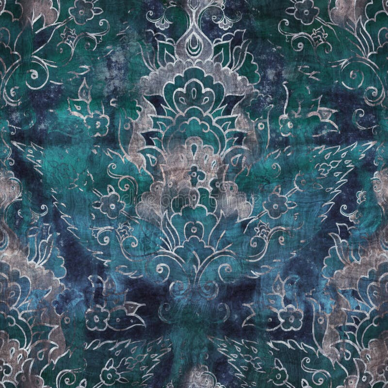 Seamless blue texture grungy repeat pattern swatch royalty free illustration