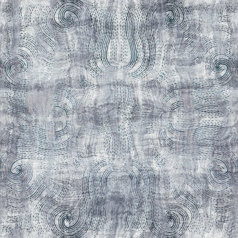 Seamless blue texture grungy repeat pattern swatch vector illustration
