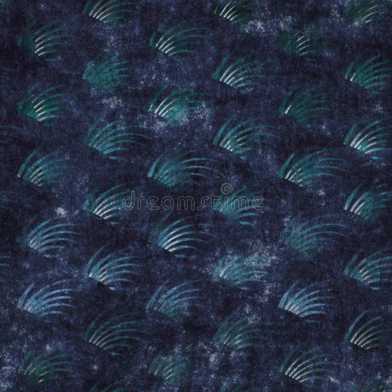 Seamless blue texture grungy repeat pattern swatch stock illustration