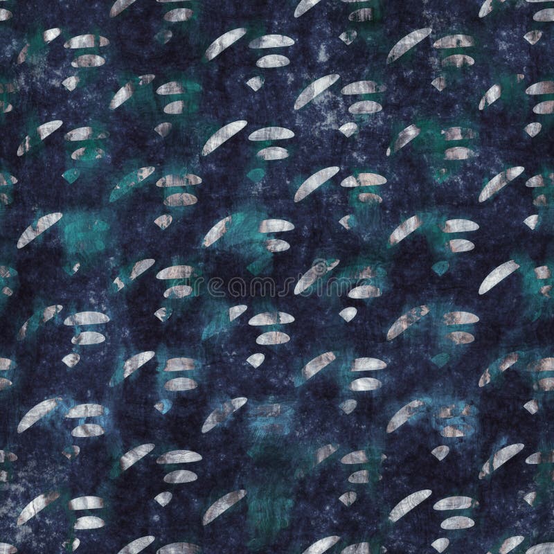 Seamless blue texture grungy repeat pattern swatch stock illustration