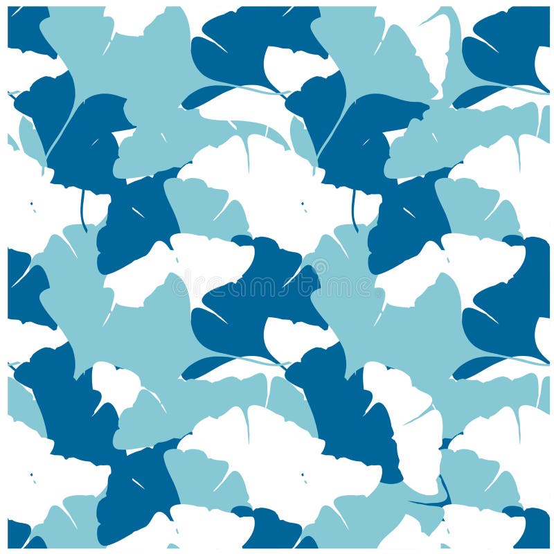 Seamless Blue and White Abstract Pattern Stock Vector Illustration of