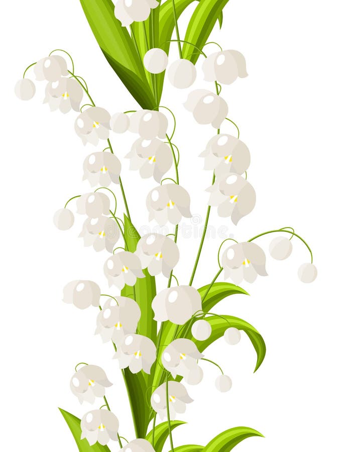 Lily of the Valley Flower. Vector Illustration. Stock Vector