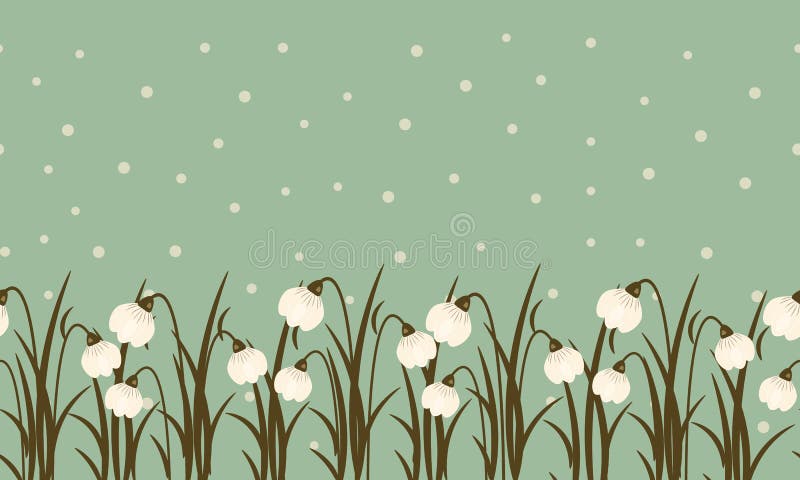 Hãy xem những hình nền có đường viền liền mạch (Seamless border) với hình ảnh hoa tuyết (Snowdrop) trắng ngần nổi bật trên nền xanh ngọc (Greenish blue background) tươi mát. Tấm ảnh này sẽ đem lại cho bạn cảm giác thú vị và gợi mở một thế giới đầy mơ mộng và phong cách.