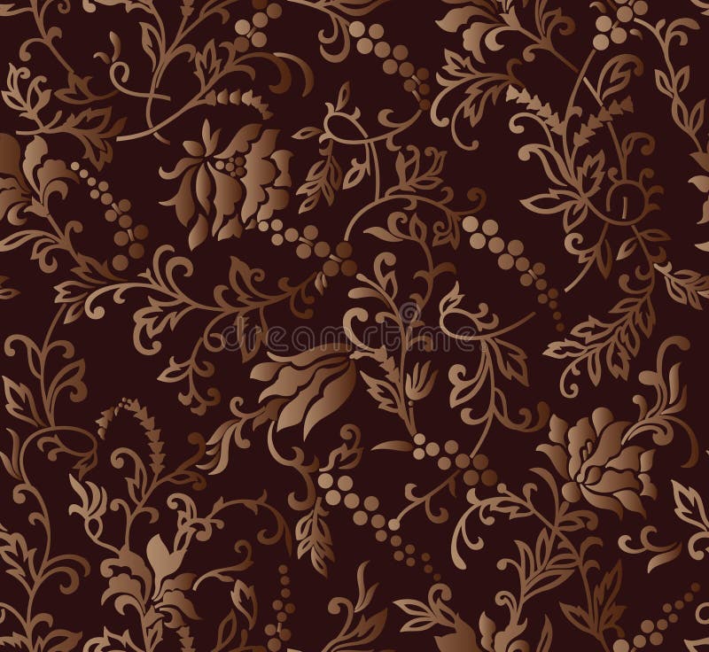 HD wallpaper beige and brown floral wallpaper patterns flowers petals  shape  Wallpaper Flare