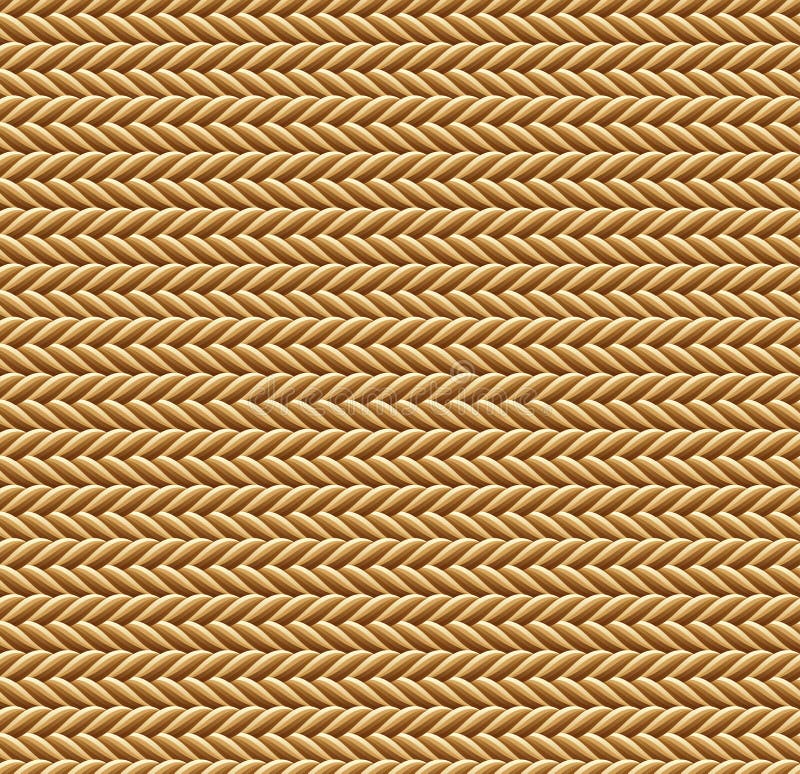 Seamless Brown Rope Texture Stock Vector - Illustration of textile