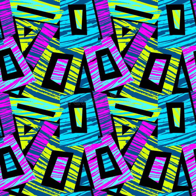 Seamless brushpen doodle pattern grunge texture.Trendy modern in vector illustration Seamless brushpen doodle pattern grunge texture.Trendy modern in vector illustration
