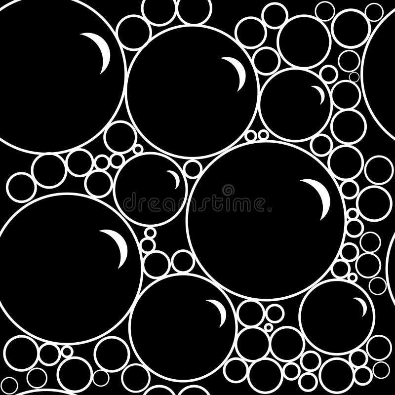 Seamless bubbles pattern