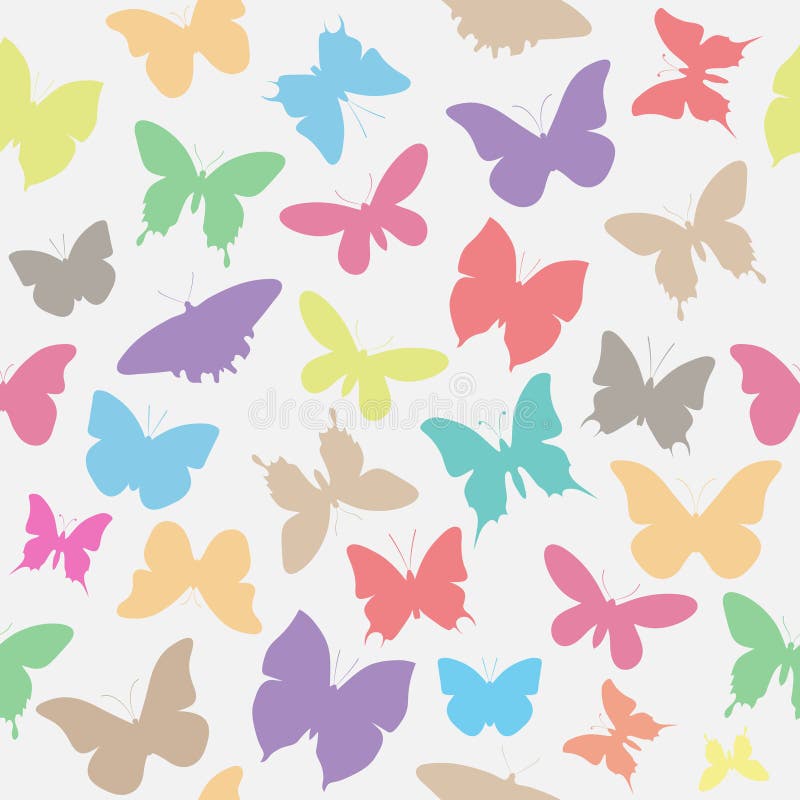 Colorful Flying Butterflies Vector Illustration Stock Vector ...