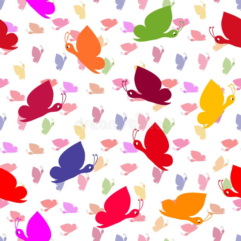 Seamless butterfly pattern stock vector. Illustration of life - 8933782