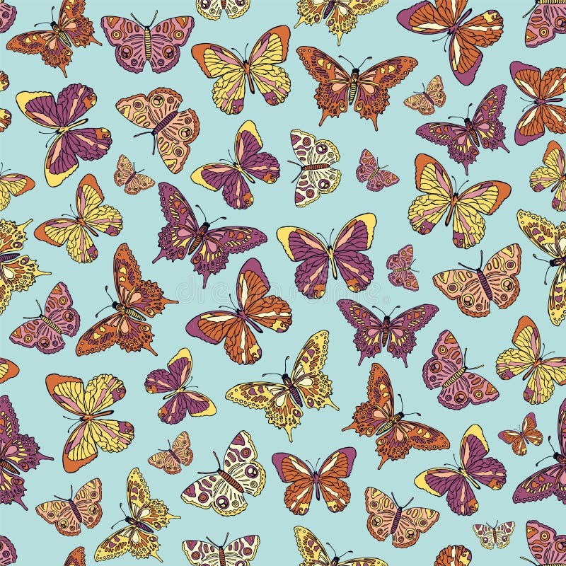 Seamless Butterfly Wallpaper Stock Vector - Illustration of generated, background: 53699049 Seamless Butterfly Wallpaper Stock Vector - Illustration of generated, background: 53699049