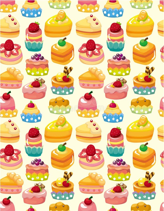 Seamless cake pattern