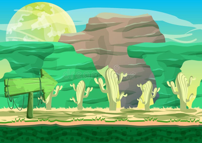 Game Wallpaper Vector Landscape Drawings Easy Split ...