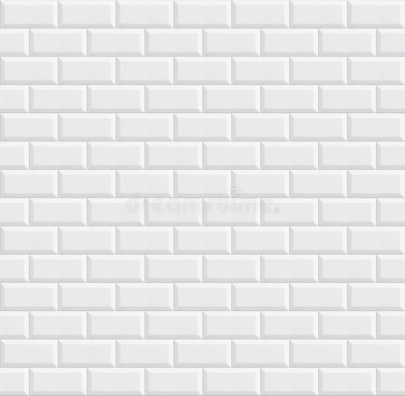 Seamless ceramic tiles, white wall background